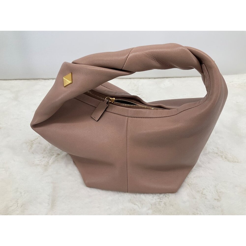 Valentino Garavani Roman Stud Medium Lambskin Leather Hobo Bag - Picture 15 of 16